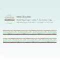 Momoe flash sand washi tape mint chocolate decorative masking tape for journal crafts 15mm - Mint Chocolate