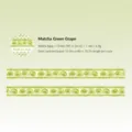 Nastro Washi MoCard, uva verde matcha finitura sabbia lucida, nastro adesivo decorativo. - Uva Verde Matcha