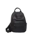 Genuine leather women backpack stylish casual travel daypack black commuting school bag - L23*W13*H29cm / Black