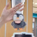 Cute plush penguin keychain soft toy cute animal bag charm birthday gift for kids - 12cm Standard Chain / Orange Scarf