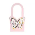 Rosa Schmetterling Handtasche Blumenbox für Muttertag Blumenstrauß Verpackung und Geschenk - 2 Stück/Set / Prinzessinnenrosa