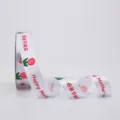 Nastro floreale per Festa della Mamma 1cm nastro raso confezione regalo fiocco DIY - 2.5cm*20 Yard / Bianco Rosso