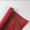 Rotes Waben-Blumenverpackungspapier für Hochzeitssträuße DIY Handwerk und Geschenke Variante. - 50cm*10 Yards/Rolle / Kirschrot