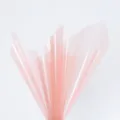 Pink translucent floral wrapping paper, delicate bouquet packaging material for DIY gifts. - Cream Baby Pink / 20 Pieces/Pack (58x58cm)