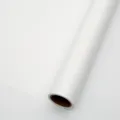Solid white floral wrapping paper roll waterproof DIY bouquet material Korean style packaging. - White / 58cm*10m/Roll