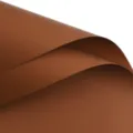 Solid color waterproof wrapping paper, brown floral bouquet packing material for DIY crafts. - 57cmx57cm (Sheets Pack) / Caramel color