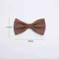 Brown fabric bow decorative accessory measuring 20x11cm, perfect for DIY crafts and gifts. - Small Dark Coffee - 5 Pcs/Pack; 1 Pack