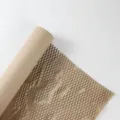 Braune Wabenverpackung Papierrolle Basteln Polsterung Wickel für Geschenk Blumenstrauß DIY - 50cm*10 Yards/Rolle / Khaki