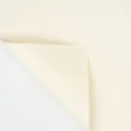 Beige waterproof floral wrapping paper, Korean style matte bouquet packaging film. - Off White