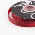 Nastro grosgrain rosso stampato 1.5cm per confezioni regalo e decorazioni fai da te artigianato. - Borgogna / 1.5cm*40 Yard