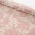 Pink floral jacquard fabric roll for bouquet wrapping, elegant floral craft material 1pc - Macaron Jacquard Fabric