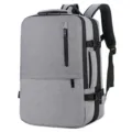 Zaino da viaggio per affari grigio, zaino multifunzionale per laptop con maniglia laterale. - Grigio scuro