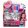 Set borsa da colorare fai-da-te per bambini con 4 pennarelli permanenti per arte e moda. - Come mostrato