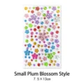 Kleurrijke bloem acryl steentjes sticker vel voor concert make-up en nagelkunst - Kleine Pruimenbloesem Model
