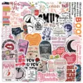 Bookish aesthetic vinyl stickers pack, waterproof cute literary book quote decals for laptop guitar - 50 Sheets / DD277 - Hot-Selling Star Film - 50 Pcs