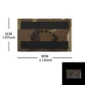 Outdoor laser cut reflective IR tactical morale patch military army badge with hook and loop. - M00190-3 Reflective Venezuela Patch (CP Black)