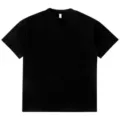 Schweres schwarzes Oversized Kurzarm T-Shirt lässiger Hip-Hop Style Baumwolle Top. - S / Schwarz