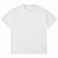 Herren Schweres Einfarbiges Oversized Kurzarm T-Shirt Hellgrau Lässig Hip Hop Oberteil - S / Hellgrau