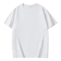 Κλασικό μονόχρωμο κοντομάνικο t-shirt, ελαφρύ καλοκαιρινό oversize streetwear στυλ. - S / Tops / Λευκό