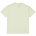 Men Casual Solid Heavyweight Dropped Shoulder Short Sleeve T-Shirt Light Green Color - Light Green