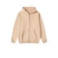 Detailansicht des lässigen Kapuzensweatshirts mit kuscheligem Fleece-Innenfutter. - S / Khaki