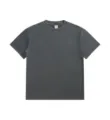 Vintage gewaschenes dunkelgraues Oversize Herren Kurzarm T-Shirt, schwere Qualität. - M / Oberteile / Dunkelgrau