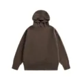 Herren Herbst Winter brauner Kapuzenpullover Rollkragen Strickpullover Winteroberteil. - S / Kaffeebraun