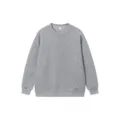 Graues einfarbiges Sweatshirt mit Rundhalsausschnitt und langem Arm für den Alltag. - XL / Gemischt Grau