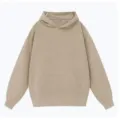 Sweat-shirt à capuche de couleur unie, pull ample et confortable avec poche avant. - Kaki