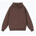 Sweat à capuche marron uni décontracté, sweat streetwear ample et confortable. - Café