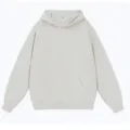 Sweat à capuche en molleton uni, coupe ample décontractée pour hommes et femmes, gris. - Blanc Sale