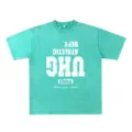 Vintage washed oversize short sleeve t-shirt for men, casual crewneck streetwear top. - Grass Green