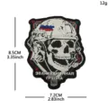 Tactical skull helmet PVC morale patch Russian style military backpack tactical accessory - Skull Corps