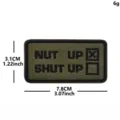 Tactical morale patch, embroidered hook and loop military badge, 7.8x3.1cm green patch. - Green and Black