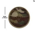 Hong Kong SDU tactical morale patch MC camouflage embroidered hook loop badge 8cm display - Flying Tigers (No Team Badge CP Brown)