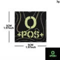 Parche fosforescente grupo sanguíneo O POS táctico velcro insignia militar de 5cm - Línea Reflectante Grupo Sanguíneo / Luminoso O+