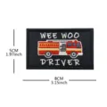 American style DIY embroidered fire truck patch tactical velcro badge for clothing jacket - Fire Truck