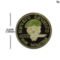 Parche Tactico Bordado Craneo Ruso Militar Insignia Para Mochila Al Aire Libre 8.5cm - Calavera Rusa (V01534-2)