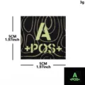 Parche Táctico Luminoso ABO POS Grupo Sanguíneo Insignia Militar Brillante en Oscuridad 5cm - Línea Reflectante Grupo Sanguíneo / Luminoso A+