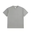 Herren Vintage gewaschenes Oversize schweres T-Shirt uni grau lose Kurzarm Oberteil - M / Oberteile / Zementgrau