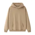Sweat à capuche doublé molletonné homme automne hiver kaki ample décontracté streetwear - Dune de Sable