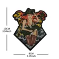 Detailansicht des taktischen Anime-Mädchen-Patches aus PVC-Gummi, 10x8cm mit Klettverschluss. - Taktisches Anime Mädchen (P00408-1)