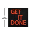 Tactical embroidered patch with Get Shit Done slogan, durable morale badge for jackets or caps. - Red Letter