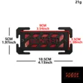 Accessoire de boucle EDC en plastique DANGER de sécurité réfléchissant et lumineux. - Boucle en plastique DANGER (rouge réfléchissant)