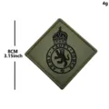 Parche táctico militar bordado cuadrado con soporte de velcro, diseño verde de 8 cm. - Etiqueta Tejida León Verde ACF(Y00146-3)