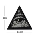 Triangle All Seeing Eye Morale Patch Tactical Military Backpack Embroidery Badge Applique - Triangle Eye Style