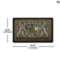 Germany Bavaria tactical embroidered patch, double lion coat of arms badge for bags and clothes. - Army Green