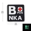 Square NKA Blood Type B+ / Black and White