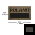 Polonia parche táctico moral corte láser insignia reflectante IR militar 8x5cm - Parche Moral Reflectante Polonia (M00182-7)