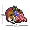 Tactical PVC Morale Patch Spartan Skull US Flag Military Backpack Hook and Loop Badge - Spartan Helmet US Flag Skull (Khaki)